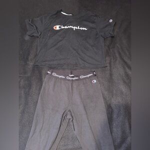 Champion crop top and leggings set
